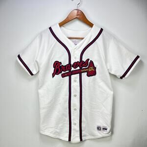 Vintage 90s Atlanta Braves Baseball Jersey Youth Large